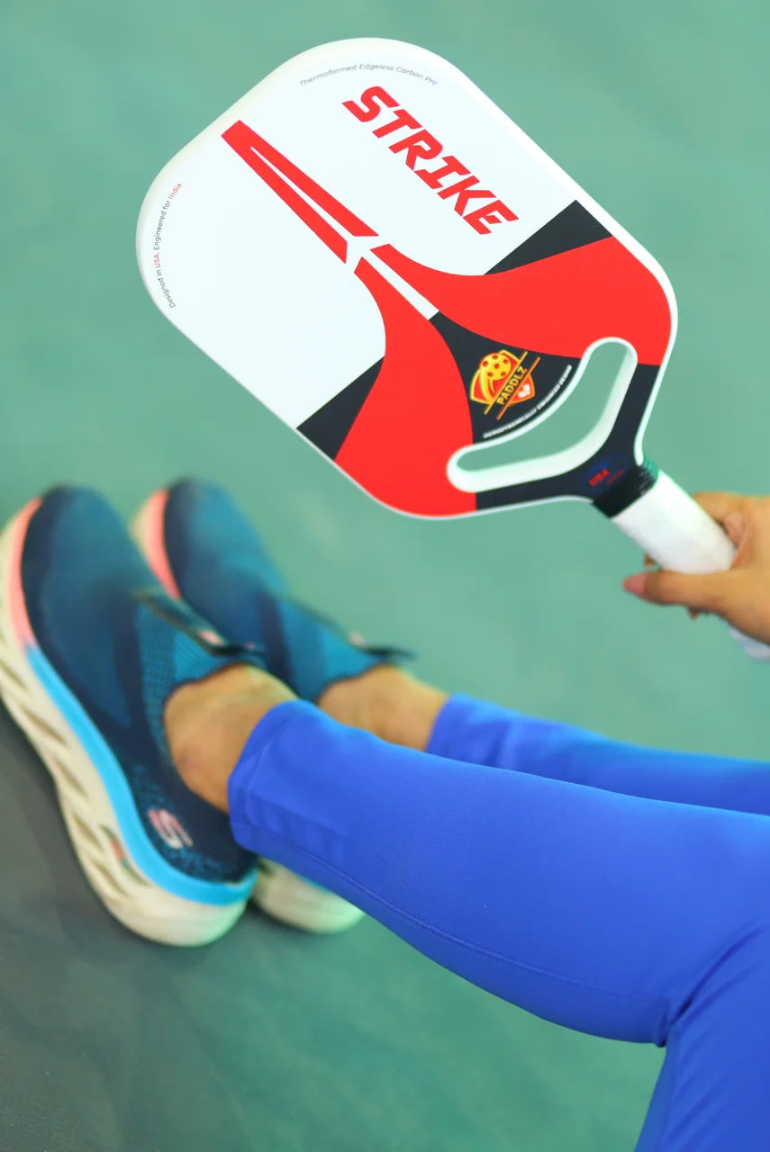 Strike Pickleball Paddle | Raw T700 Carbon Fiber Combo | Free 2 Erasers Included