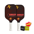 Smash Pickleball Paddle | Kevlar Construction Combo Pack | Get 2 Erasers Free