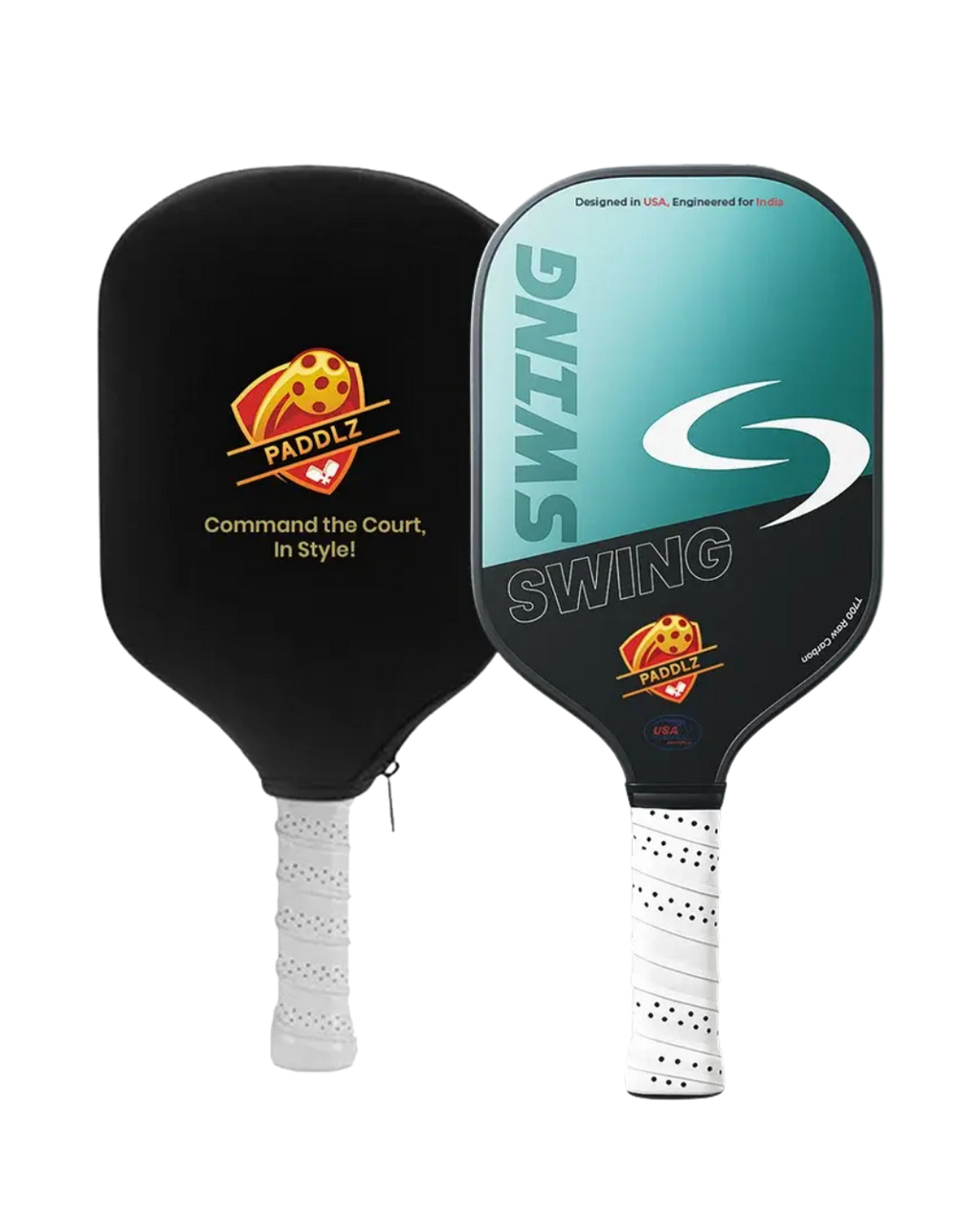 Swing Pickleball Paddle  Raw T700 Carbon Fiber Combo  Free 2 Erasers Included